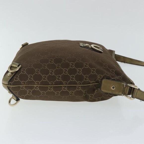 Gucci Abbey Brown Canvas Shoulder Bag (Pre-Owned) - Picture 3 of 16